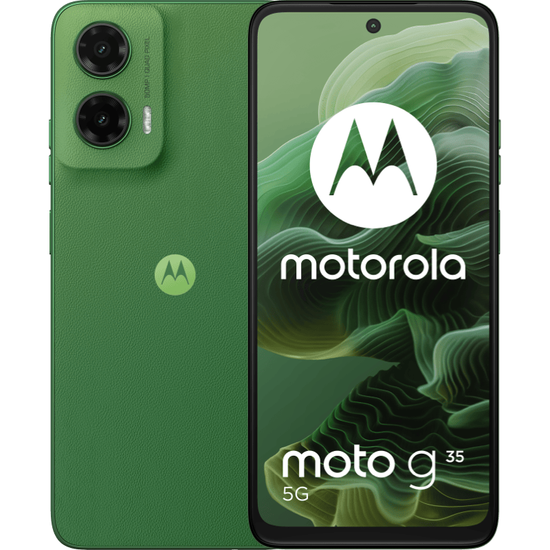 Motorola moto g35 5G 8/128GB zielony front i tył