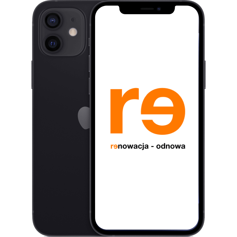 iPhone 12 odnowiony Recommerce klasa A+ czarny front