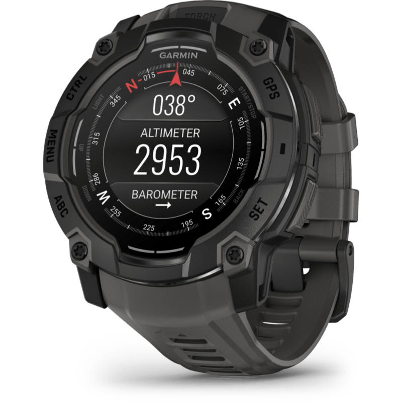 Garmin Instinct 3 50mm czarny front lewy obrót