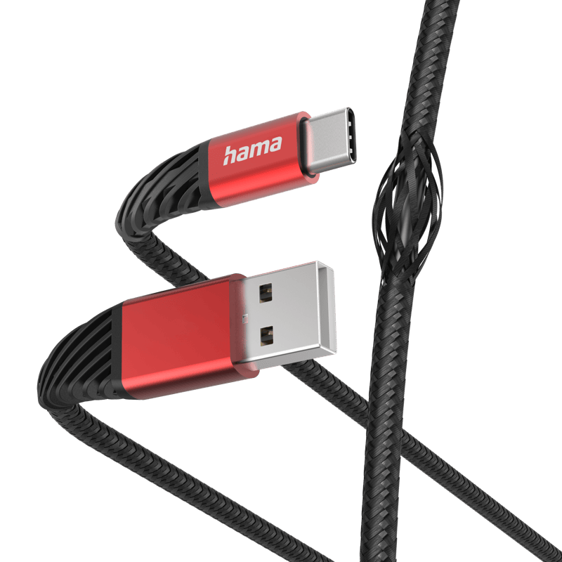 Hama kabel ładujący/data Extreme USB - C 1.5m czarny front